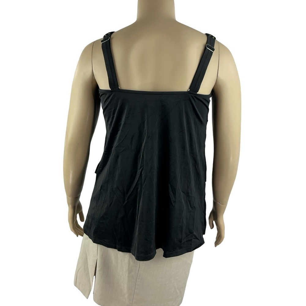 Swim365 Plus Size Tankini Swim Top Black Size 20 - Picture 5 of 7
